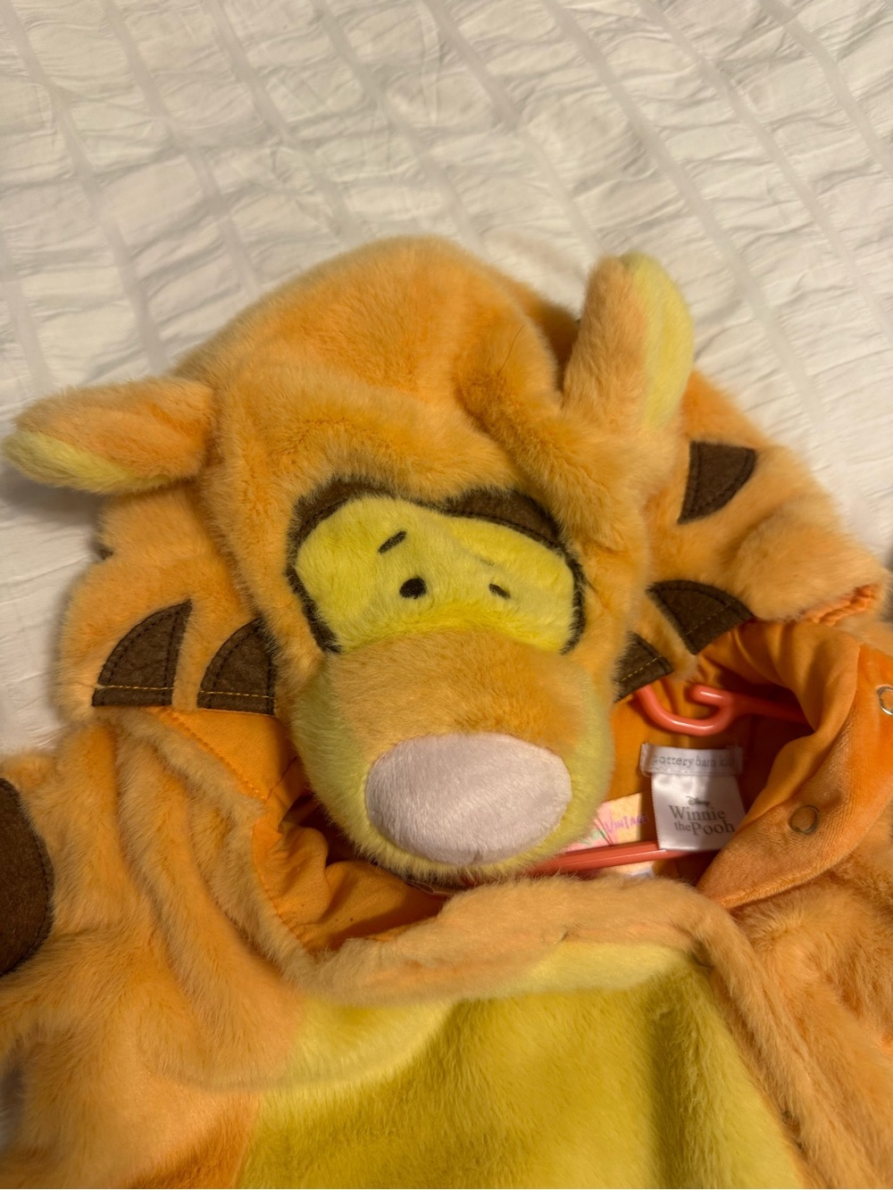Pottery Barn Kids Orange and Yellow Tigger Plush Hooded Toy